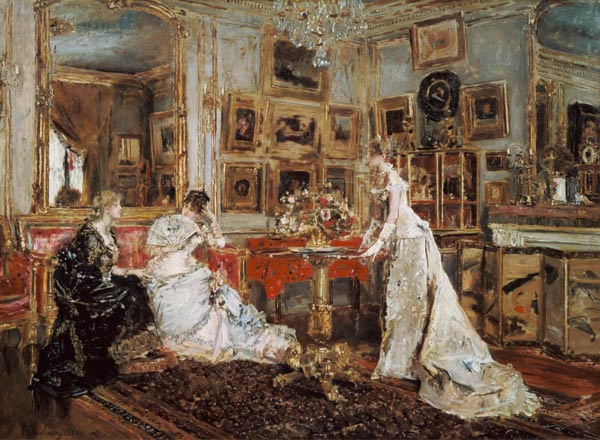 Das Schreibzimmer des Malers”, 1880. a Alfred Stevens