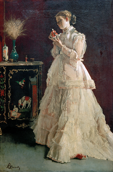 Lady in Pink a Alfred Stevens