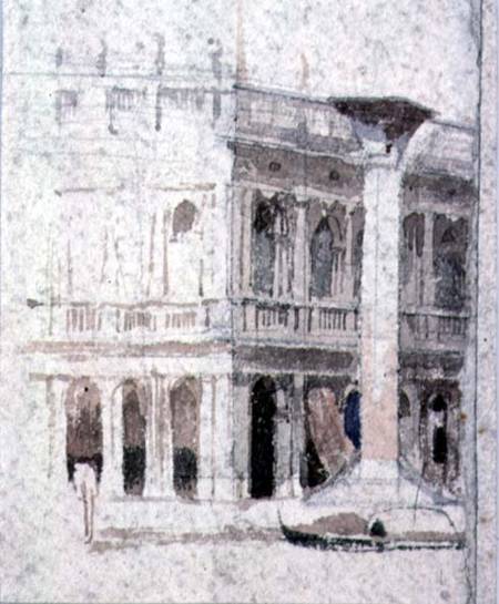 A Building in Venice, near St. Mark's a Alfred Stevens