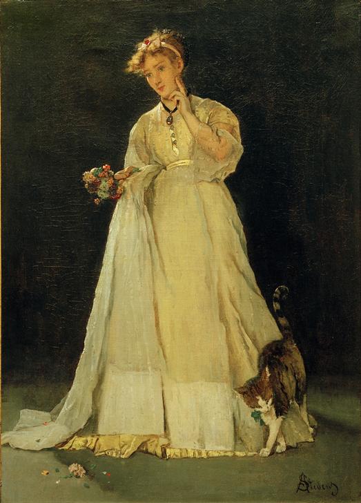 Ophelia or the Broken Bouquet a Alfred Stevens