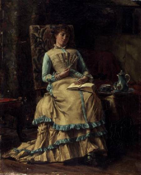 Woman in an Interior a Alfred Stevens