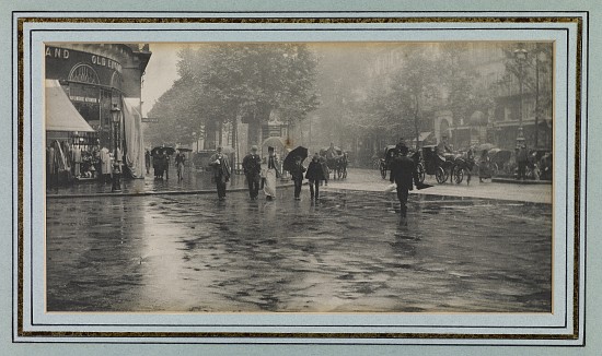Wet Day on a Boulevard, Paris a Alfred Stieglitz