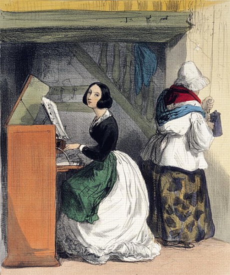 A Music School Pupil, from ''Les Femmes de Paris'', 1841-42 a Alfred Andre Geniole