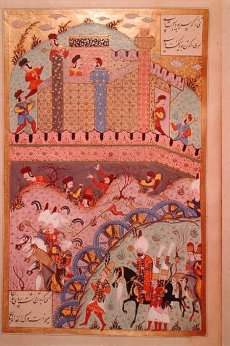 The conquest of Belgrade by Sultan Suleyman I (1495-1566), from the 'Suleymanname' (Mss Hazine. 1517 a Ali Amir Ali Amir Beg