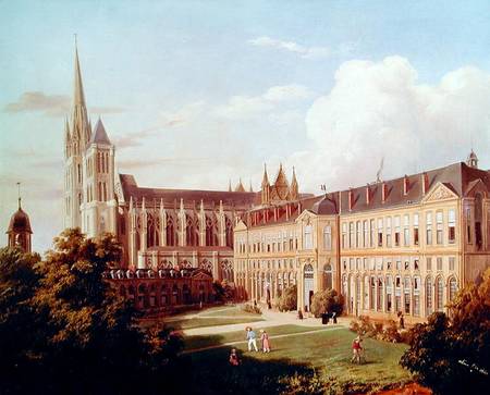 The Abbey Church of Saint-Denis and the School of the Legion of Honour in 1840 a Aline Clement