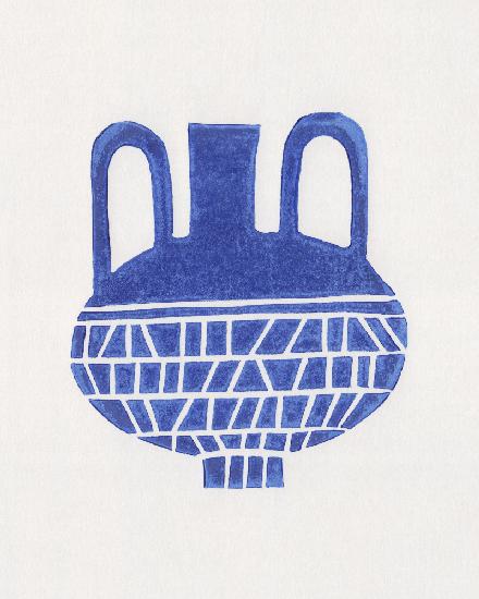 Linocut Vase #6