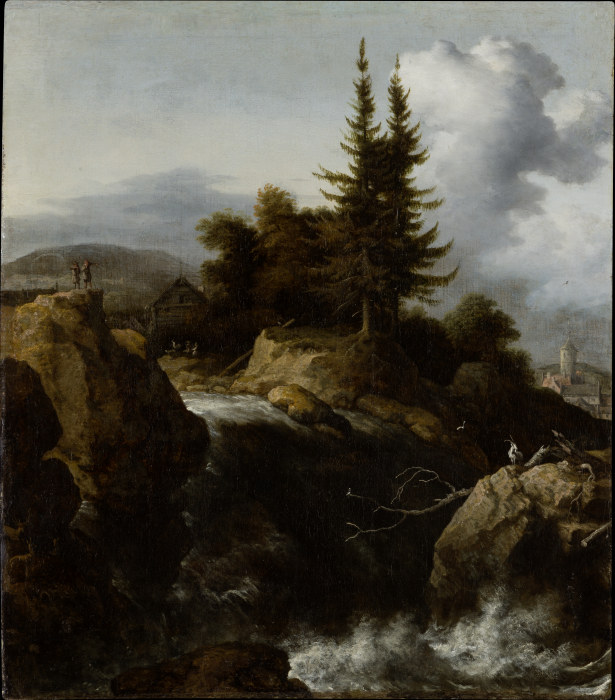 Landscape with Waterfall a Allaert van Everdingen