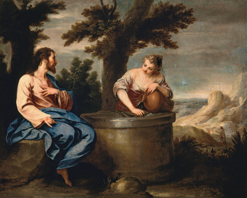 Jesus and the Samaritan Woman a Alonso Cano