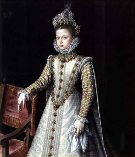 The Infanta Isabel Clara Eugenie (1566-1633) a Alonso Sánchez-Coello