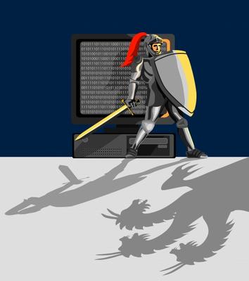 Knight protecting your computer a Aloysius Patrimonio