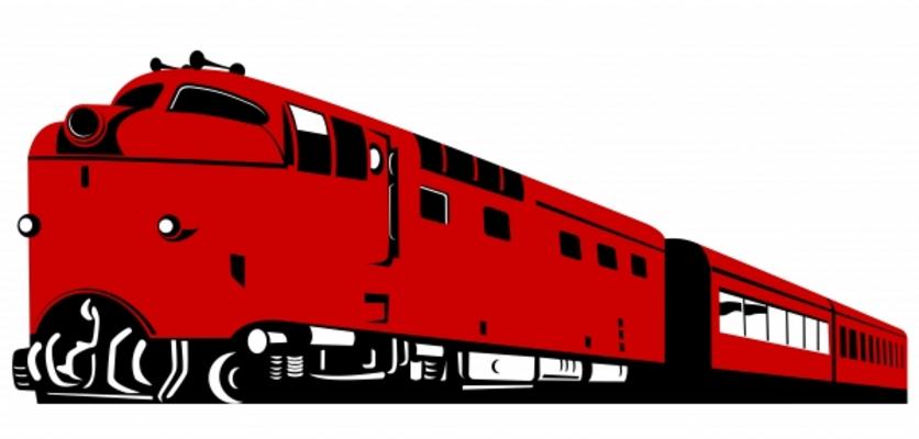 Red diesel train a Aloysius Patrimonio
