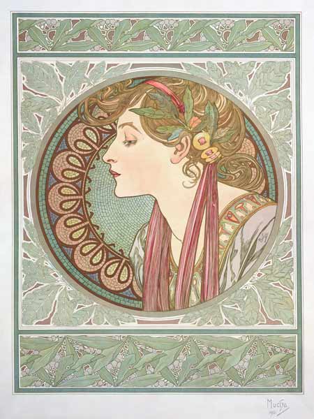 Laurel a Alphonse Mucha