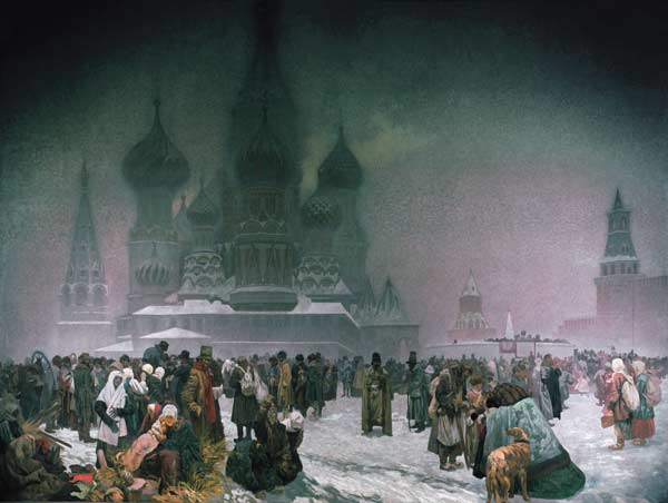 Das slawische Epos: Die Aufhebung der Leibeigenschaft in Russland 1861. a Alphonse Mucha