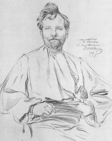 Self-portrait a Alphonse Mucha