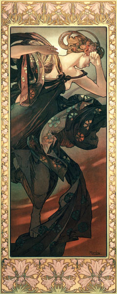 Der Abendstern a Alphonse Mucha