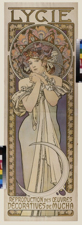 Poster for the dance group Lygie (Upper part) a Alphonse Mucha