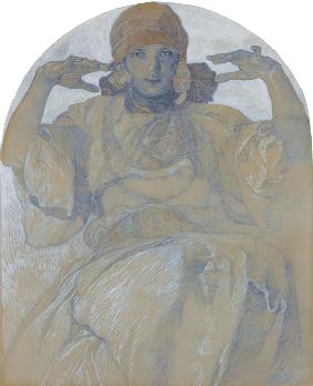 Portrait of the artist's Daughter, Jaroslava