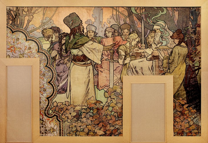 Wall painting for the Exposition Universelle of 1900 a Alphonse Mucha