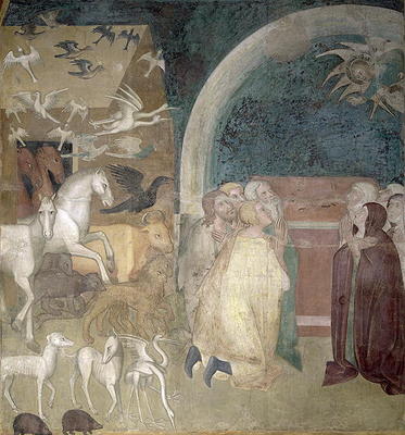 Leaving the Ark, 1356-67 (fresco) a also Manfredi de Battilori Bartolo di Fredi