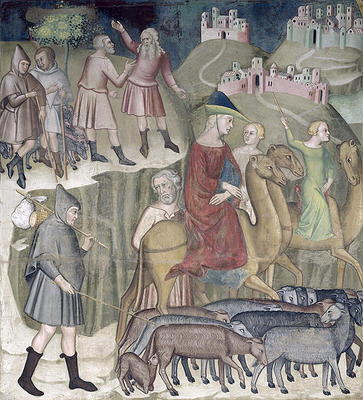 The Separation of Abraham and Lot, 1356-67 (fresco) a also Manfredi de Battilori Bartolo di Fredi