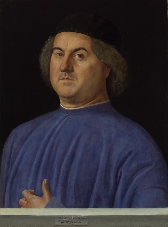 Portrait of a Man a Alvise Vivarini