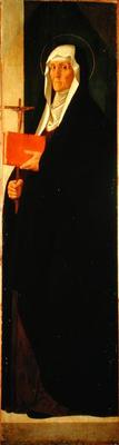 St. Clare, c.1485-90 (tempera on panel) a Alvise Vivarini