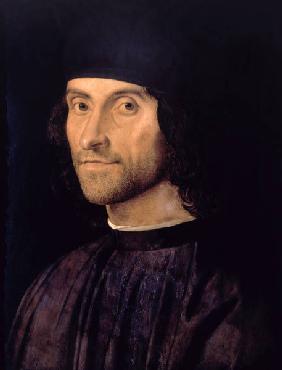 Vivarini, Portrait d''un homme au chapeau