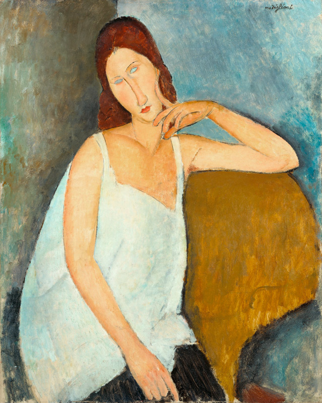 Dettaglio di Jeanne Hébuterne 2 a Amadeo Modigliani