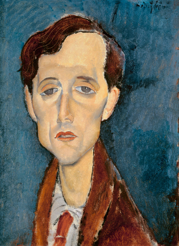 Portrait of Franz Hellens a Amadeo Modigliani