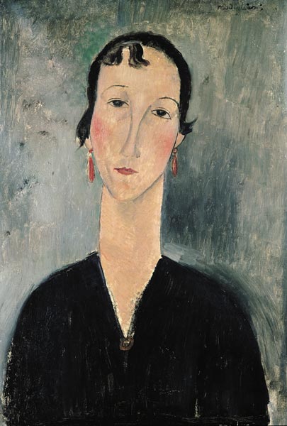Woman with Earrings a Amadeo Modigliani