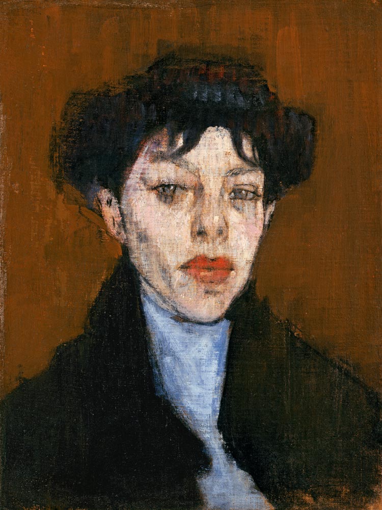 Woman with a Blue Scarf a Amadeo Modigliani