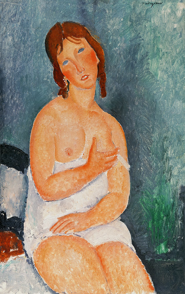 Young Woman in a Shirt, or The Little Milkmaid a Amadeo Modigliani
