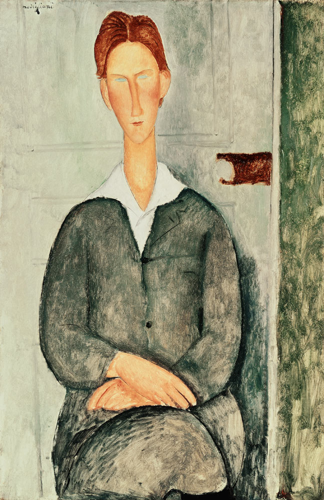 Young boy with red hair a Amadeo Modigliani