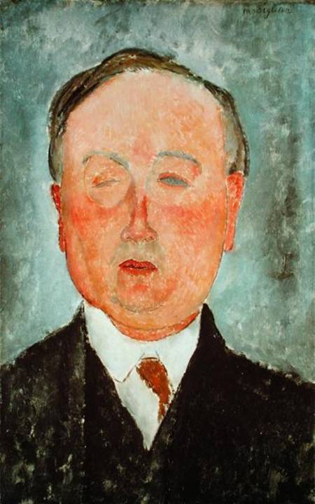 The Man with the Monocle, said to be Bidou a Amadeo Modigliani
