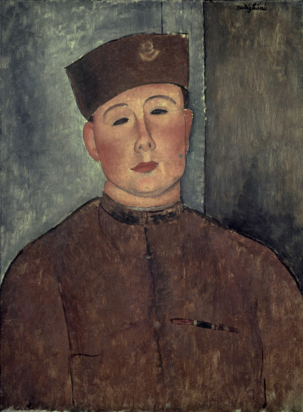 Modigliani / The Zouave / Painting, 1918 a Amadeo Modigliani