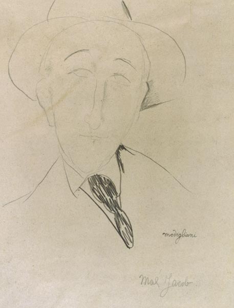 A.Modigliani, Portrait de Max Jacob,1915 a Amadeo Modigliani