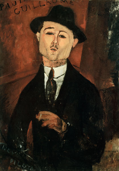 Paul Guillaume / Modigliani painting a Amadeo Modigliani