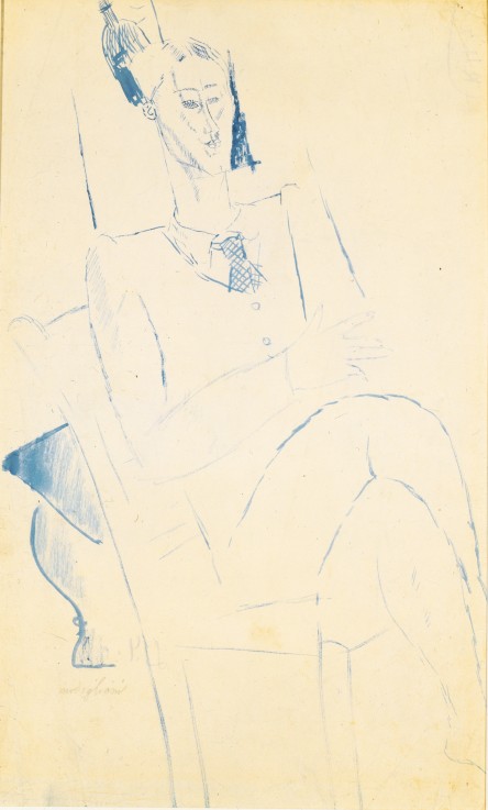 Portrait of Jean Cocteau a Amadeo Modigliani
