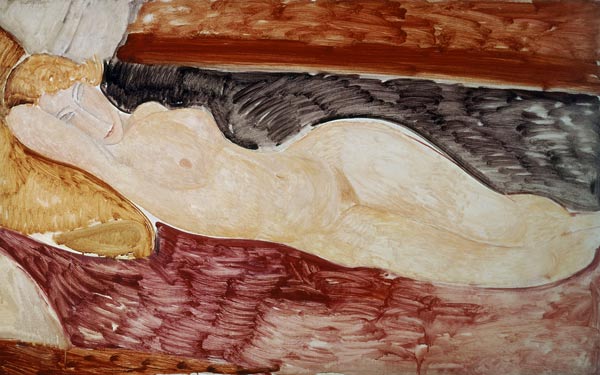 A.Modigliani, Reclining act a Amadeo Modigliani