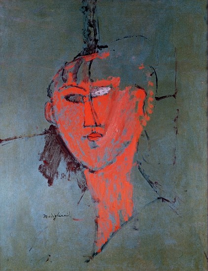 The Red Head, c.1915 a Amadeo Modigliani