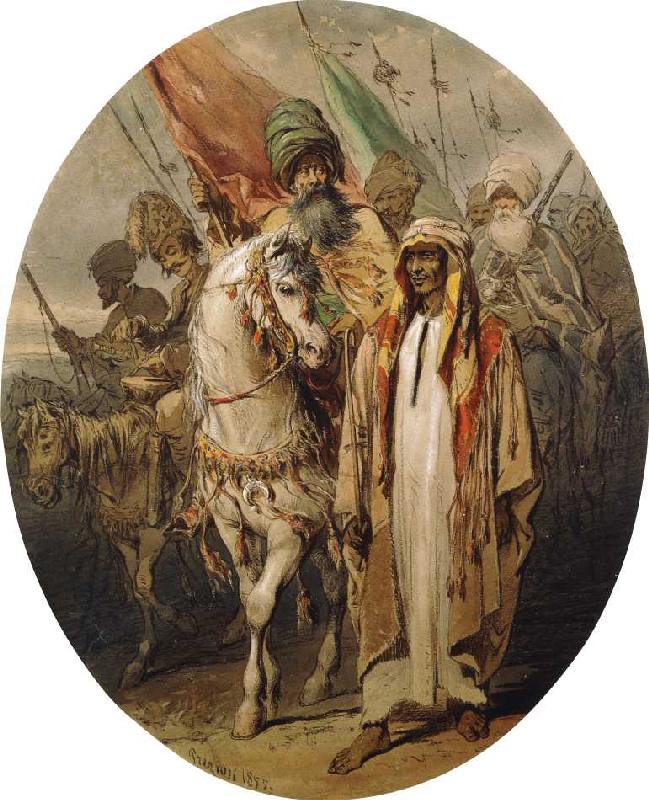 Arabische Krieger a Amadeo Preziosi