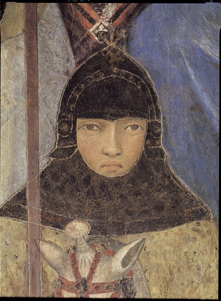 Buon Gov.,Soldier w.Lance a Ambrogio Lorenzetti