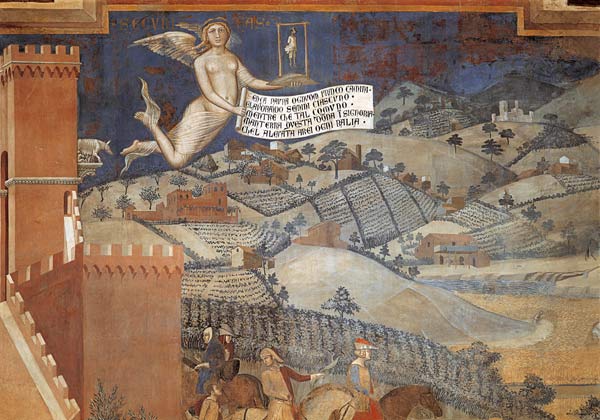 Buon Governo, Landscape a Ambrogio Lorenzetti