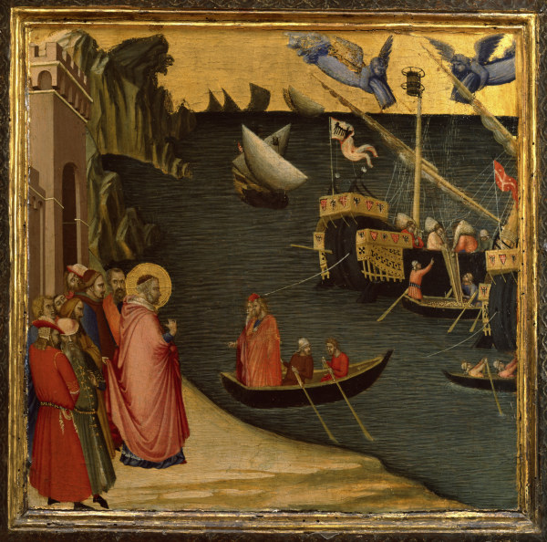 Corn Miracle of St. Nichol a Ambrogio Lorenzetti