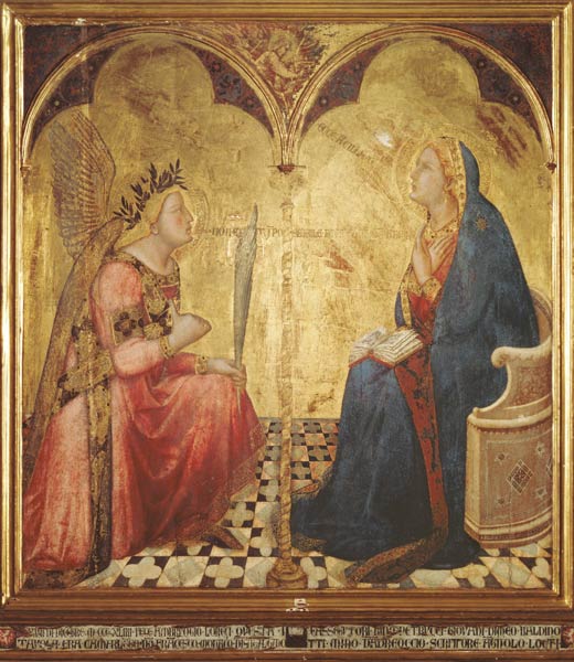 Lorenzetti , Annunciation to Mary a Ambrogio Lorenzetti