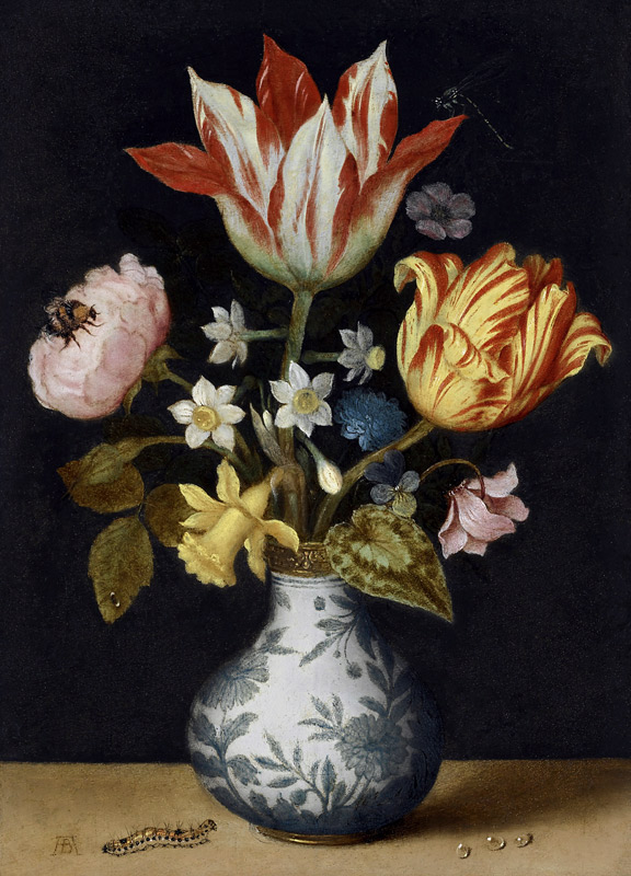 Still Life of Flowers in a Wan-Li Vase a Ambrosius Bosschaert