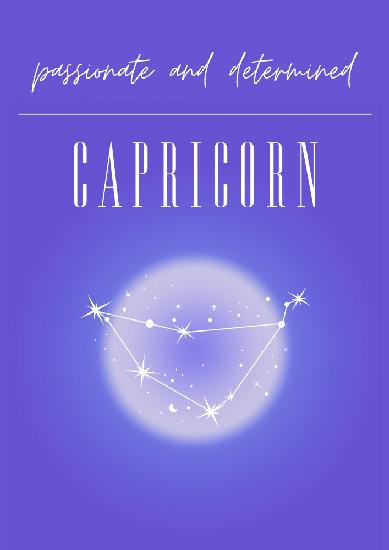 Capricorn Zodiac Print Art