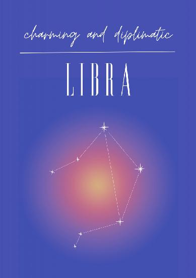 Libra Zodiac Print Art
