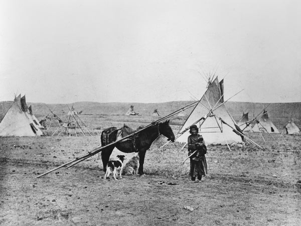 Comanche Indian (b/w photo)  a American Photographer