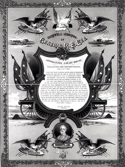 Farewell Address of General Robert E. Lee, published Burk and McFetridge a Scuola Americana
